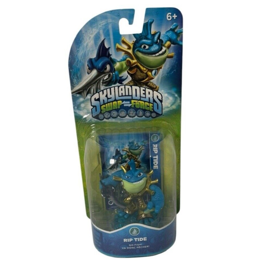 2013 Skylanders Swap Force Rip Tide Green Blue,  Go Fish!- New- Sealed-